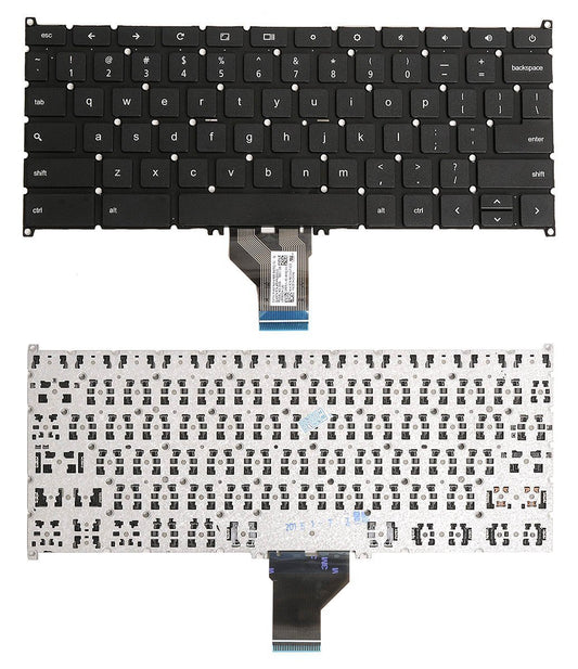 New Laptop Keyboard (Without Frame) Replacement for Acer Chromebook C720 C720P C720-2848 Series P/N:9Z.NB0SQ.001 NSK-RA0SQ 01, US Layout Black Color