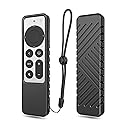 SITHON Silicone Case for Apple TV 4K 2022 2021 Remote, Lightweight Shockproof Anti Slip Protective Cover with Lanyard Strap for Apple TV 4K / HD Siri