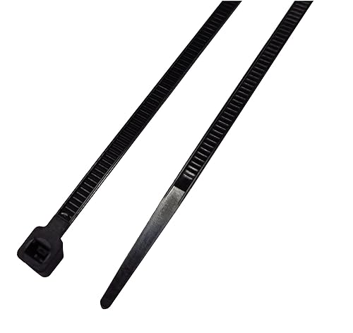 South Main Hardware 848101 1000-Pack 4 Inch Cable Ties, Black 1,000-Pack, 18-Lb Test, Small, Black Uv