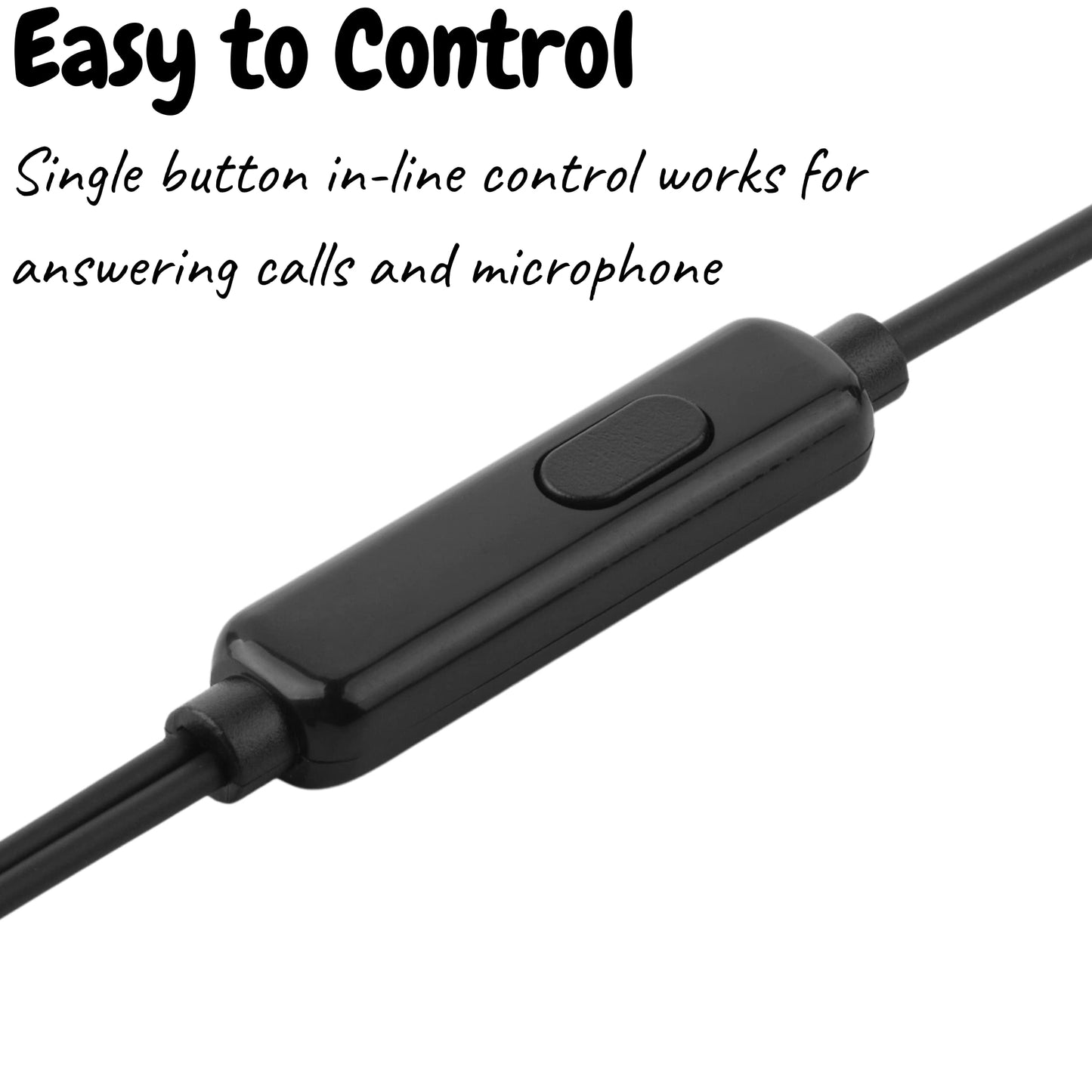 Mr. Pen- Earbuds with Microphone, 4.25 Ft, 3.5mm Jack, Wired In Ear Headphones