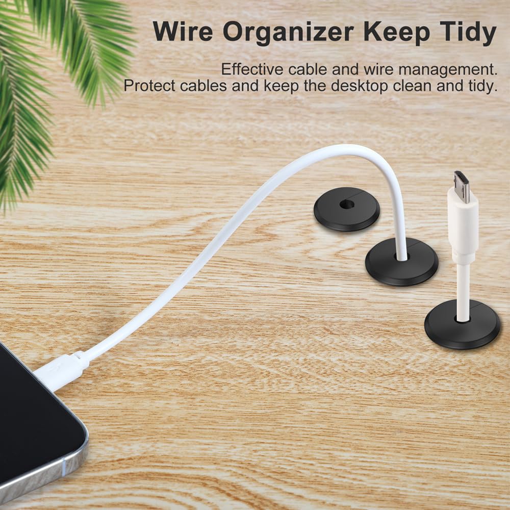 Bywen Furniture Wall Hole Bushing Cable Grommet for Starlink Ethernet Cable,Covering 3/4 inch Desk Holes,Universal Cable Management Wire Organizer