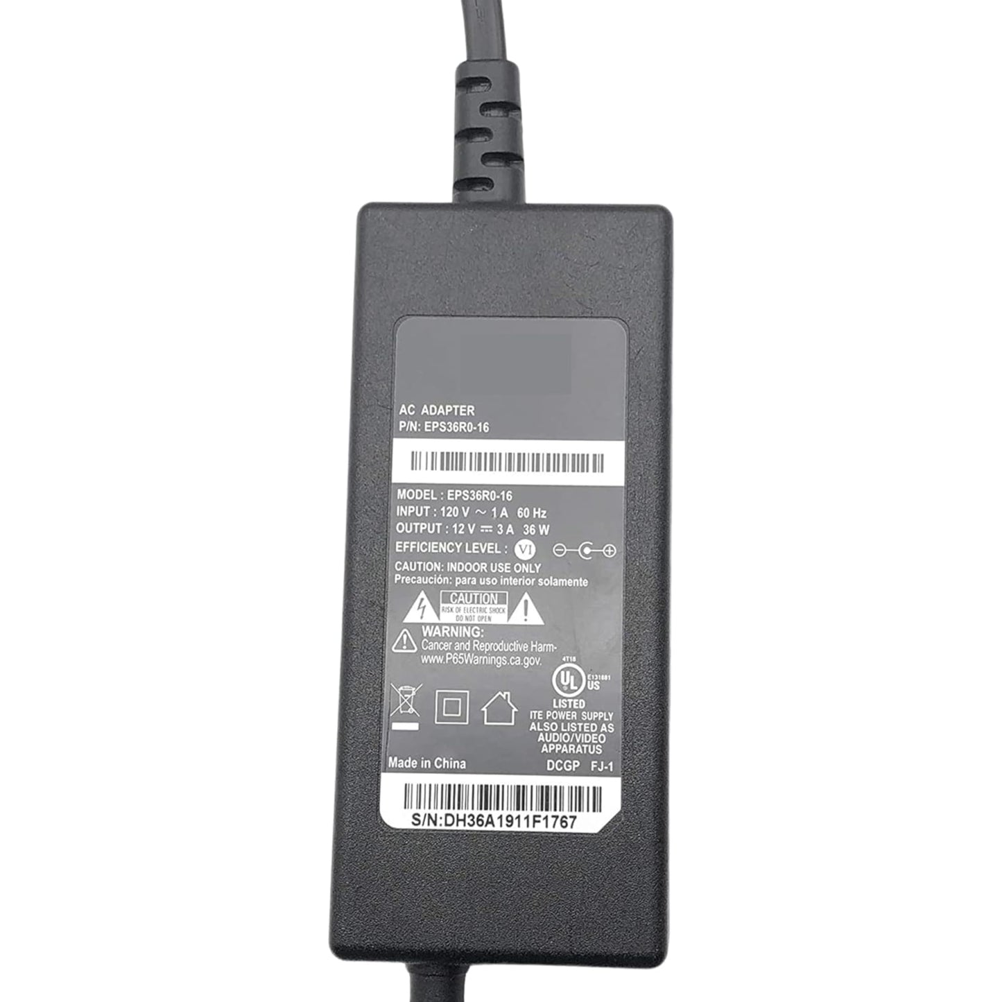 Buck AT&T EPS36R0-16 / EPS36R0-40 AC Replacement Power Adapter for Arris Gateway Modem BGW210-700, Genuine Charger for Modems, Routers, and Other…