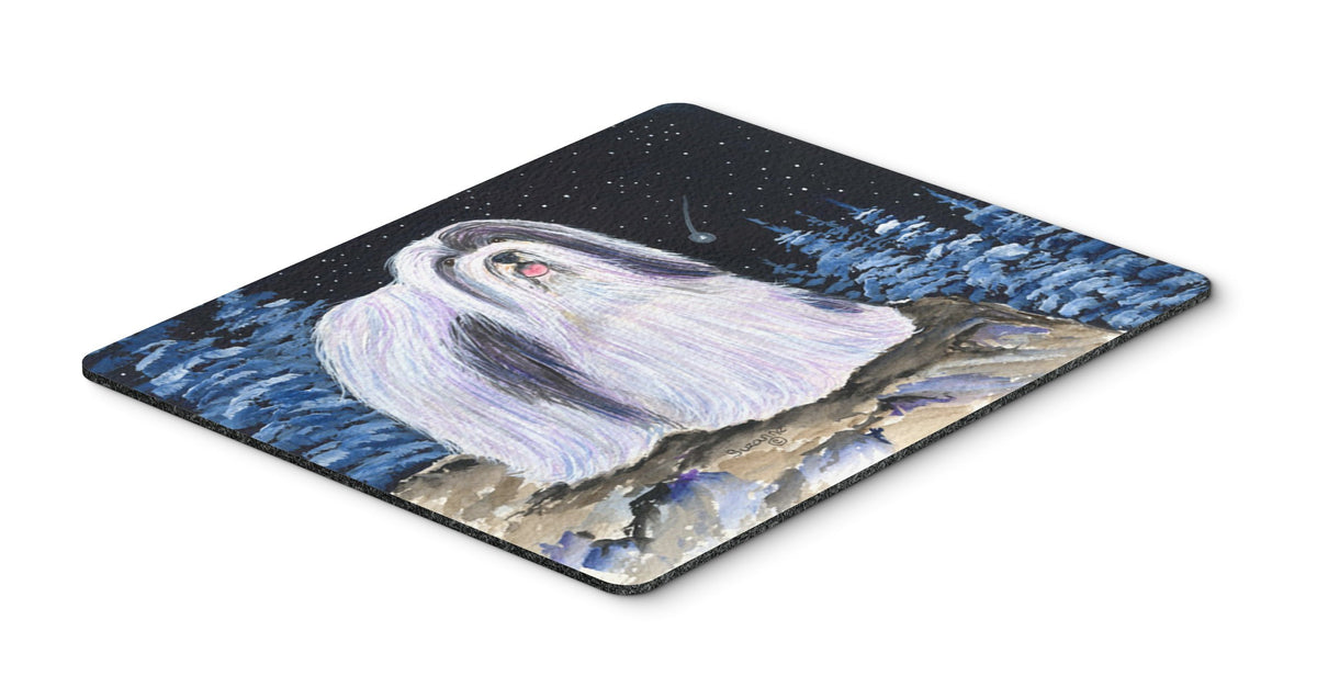 Caroline's Treasures SS8450MP Starry Night Havanese Mouse Pad, Hot Pad or Trivet for Home Office Gaming Working Computers Laptop Mouse Mat,Washable
