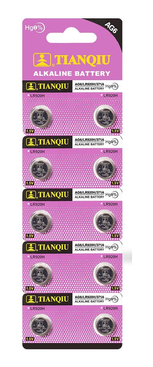 TIANQIU 100 X Ag6 Lr920 371 Sr920Sw Alkaline Battery