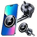 YRU Upgraded Magnetic Phone Holder Car?Patented & Super Magnet? for MagSafe Mount Dashboard Windshield Vent Magnet Phone Cradle Stand for iPhone 17 16