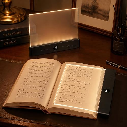 30 LED Book Light for Reading at Night in Bed, Rechargeable Book Page Light, 3 Color Temperatures, Stepless Dimming, 1-99 Min Timer, 2-in-1 Reading
