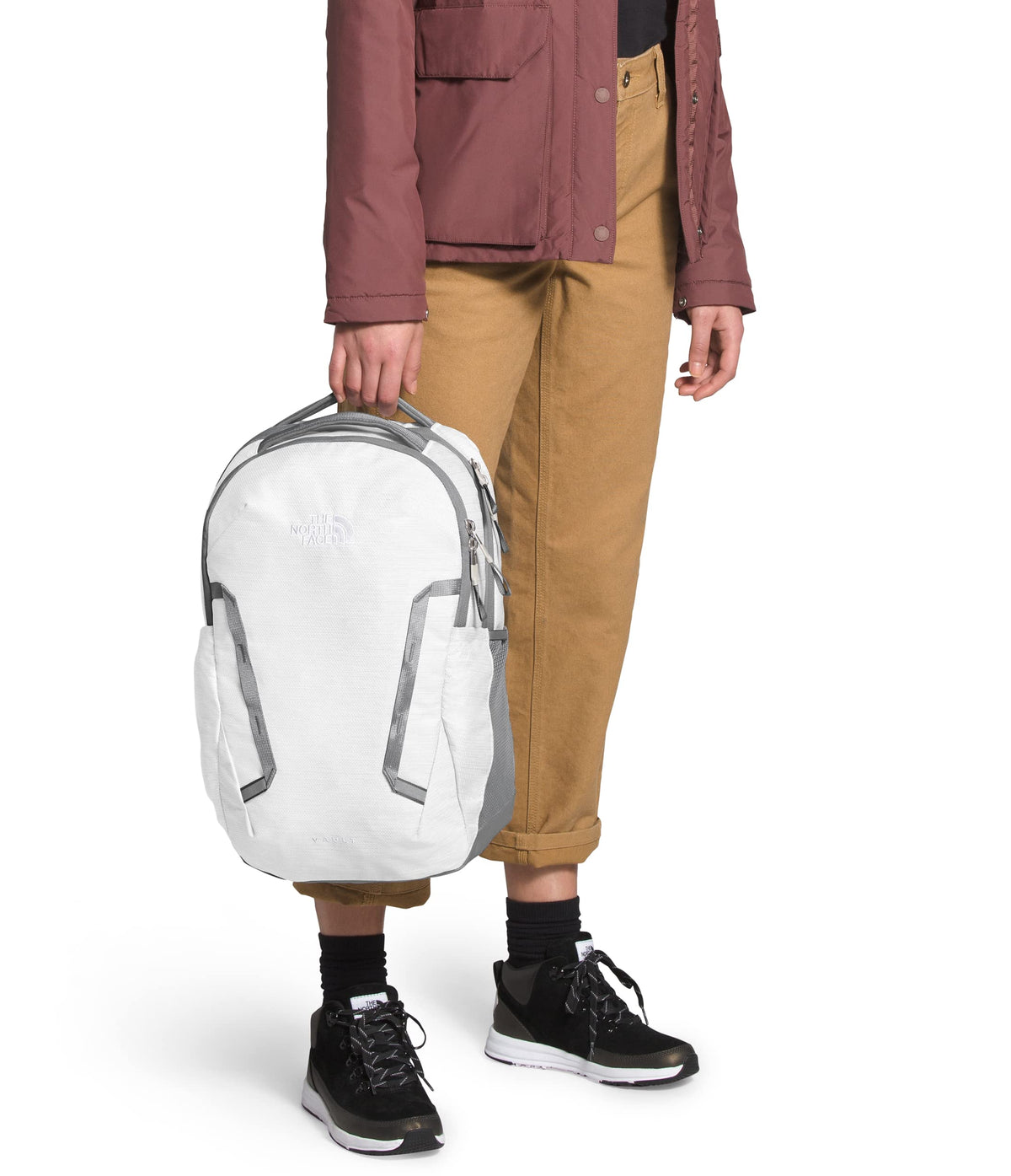 The North Face Women's Vault Everyday Laptop Backpack, TNF White Metallic Melange/Mid Grey, One Size