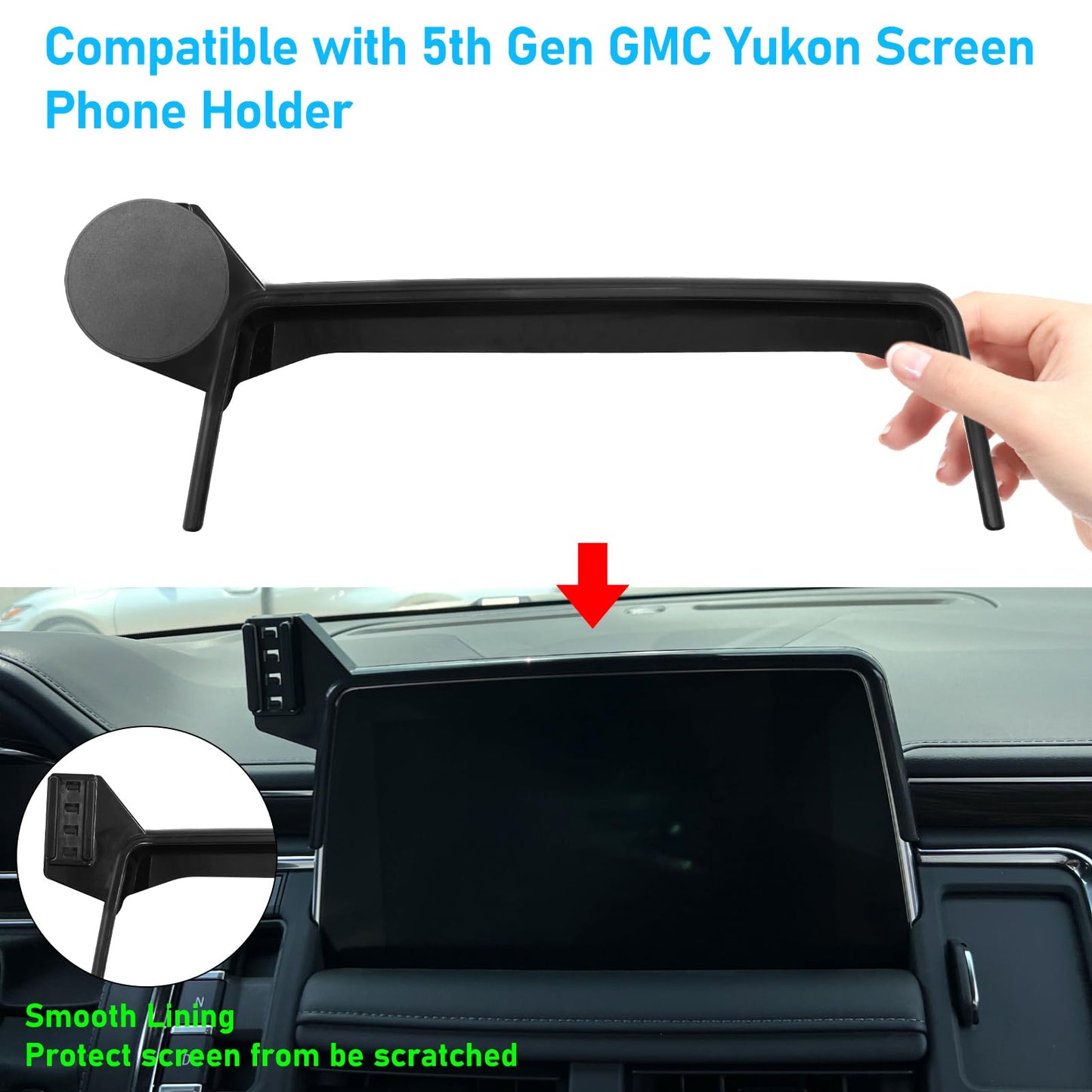 APESER Magnetic Phone Holder Mount Compatible with Chevy Suburban Tahoe/GMC Yukon 2021-2024,Cell Phone Automobile Cradles for 10.2 inch Touch
