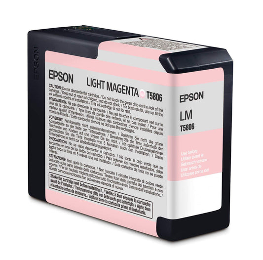 Epson T580600 UltraChrome K3 Light Magenta Ink Cartridge 80ml (T580600) Ink