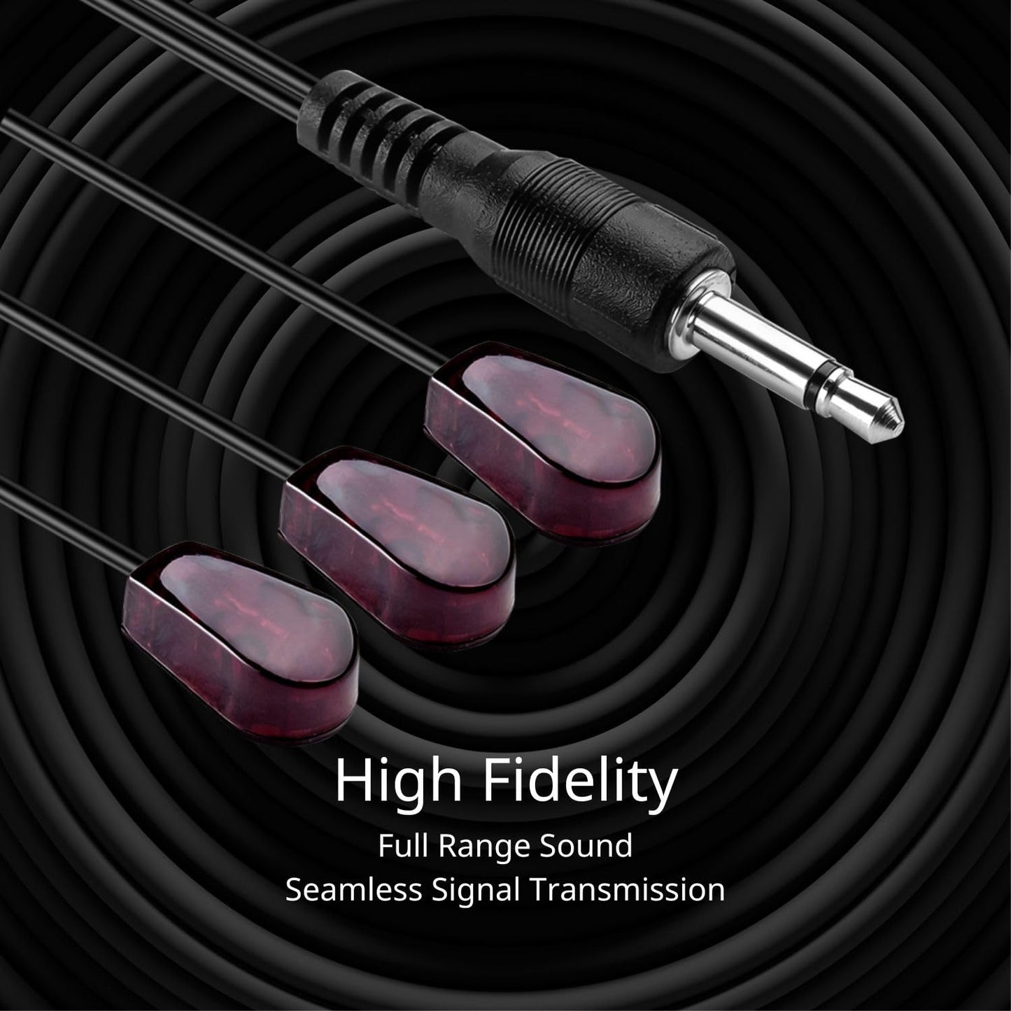 TNP IR Extender Emitter Cable 10 ft - Triple Head 3.5mm Jack Infrared Wire for IR Repeater System Xbox One AV Receiver Cable Box Remote Control
