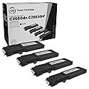 LD Products Compatible Toner Cartridge Replacement for Dell 593-BBBU Extra High Yield (Black, 4-Pack Set) for use in Dell Color Laser C2660dn & Color
