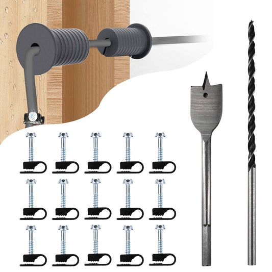 MYZHRE Starlink Cable Routing Kit,Starlink Cable Installation Kit,Starlink Mounting Accessories,2* Grommets, 1" Spade Drill Bit, 5/16" Drill Bit, 15