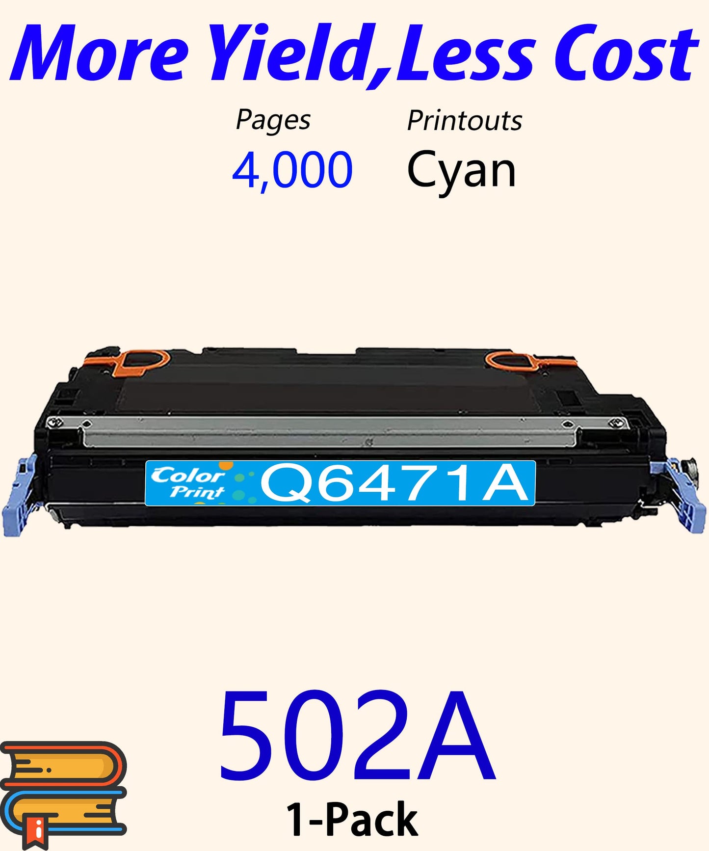 Color Print Compatible 502A Toner Cartridge Replacement for HP Q6471A 6471A Q6471 Work with 3600N 3600DN 3800N 3800DN 3800DTN CP3505 CP3505N CP3505X