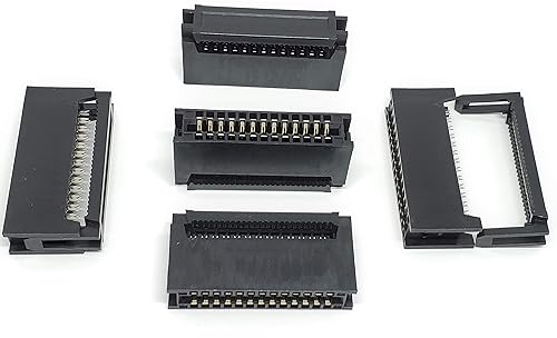PC Accessories 26 Pins 2.54mm IDC Card Edge Connector for 1.27mm Flat Ribbon Cable, 26P CE26 5-Pack