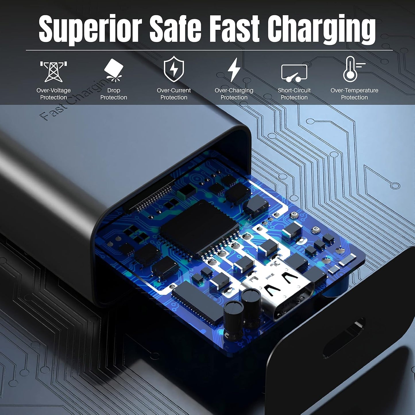 TT&C 2-Pack 30W USB C Fast Charger with 10FT Long Cables for iPhone 17, 16