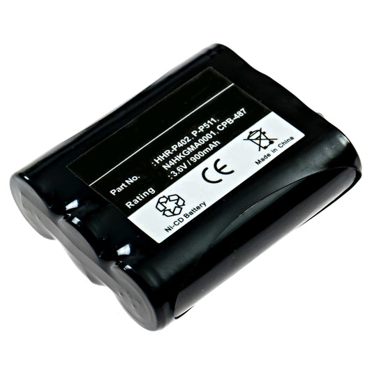Radio Shack 23-965 Cordless Phone Battery Ni-CD, 3.6 Volt, 850 mAh - Ultra Hi-Capacity - Replacement for PANASONIC P-P511, TYPE 24 Rechargeable