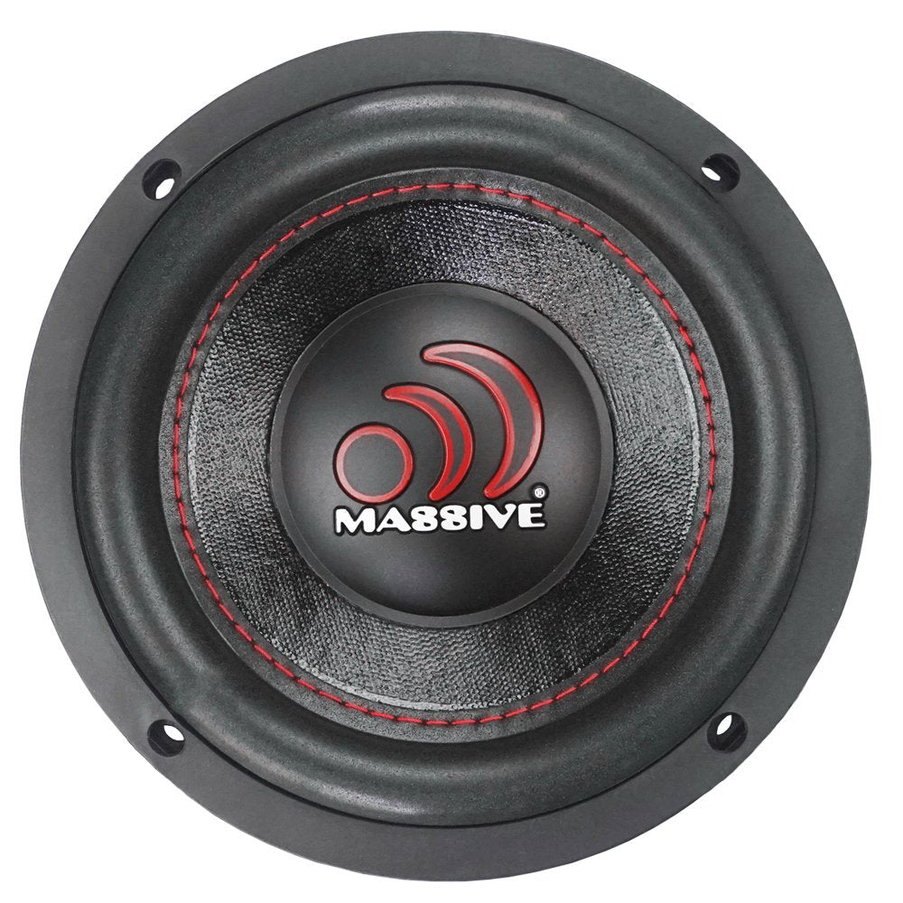 Massive Audio 6" Subwoofer 500 Watt Dual 4 Ohm Voice Coil GTX64