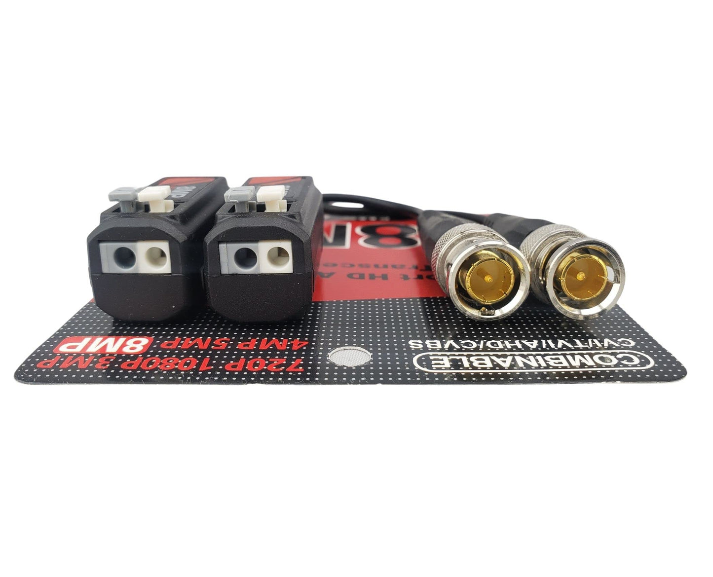 Evertech 10 Pairs 8MP / 4K Passive CCTV Video Balun UTP BNC Cat5 Transceiver Securtiy Surveillance Camera Installation