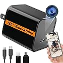 ALPHA TECH WiFi Smart Camera Charger with Premium Wide-Angle 160° - Live Remote View - 2.4G/5G WiFi - Best Mini Type?C Plug Camera for Pets & Home