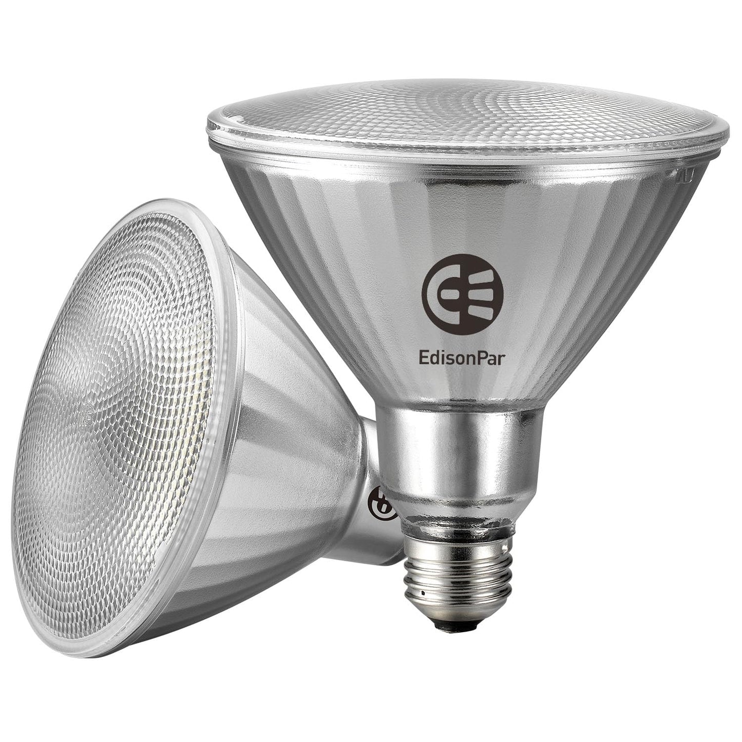 EdisonPar Full-Glass PAR38 LED Flood Light Bulbs Outdoor/Indoor Equivalent 300 Watt, 4000 Lumens Ultra Bright, Dimmable Waterproof 5000K Daylight
