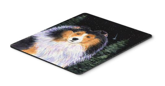 Caroline's Treasures SS8491MP Starry Night Collie Mouse Pad/Hot Pad/Trivet, Large, Multicolor