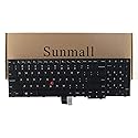SUNMALL Laptop Keyboard Replacement with Frame Compatible with Lenovo Thinkpad E550 E550C E555 E560 E565 Series Laptop Black US Layout