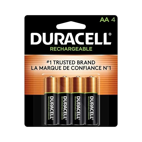 Duracell AA NiMH rechargeable blister pack, 4 per pkg. 2500mAh