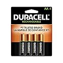 Duracell AA NiMH rechargeable blister pack, 4 per pkg. 2500mAh