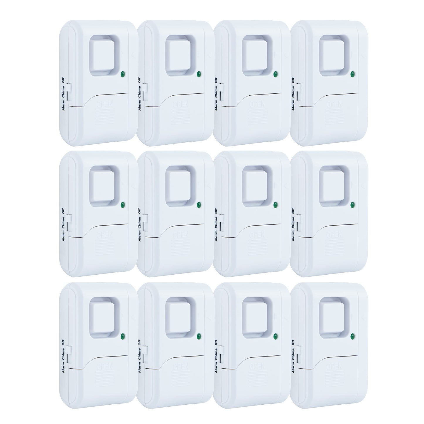 GE Personal Security Window and Door Alarm, 12 Pack, DIY Protection, Burglar Alert, Wireless Chime/Alarm, Easy Installation, Home Security, Ideal