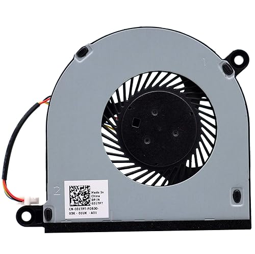 Deal4GO CPU Cooling Fan Cooler Replacement for Dell Inspiron 13 5368 5378 5379 7368 7378 7379 Inspiron 15 5568 7569 7579 031TPT 31TPT