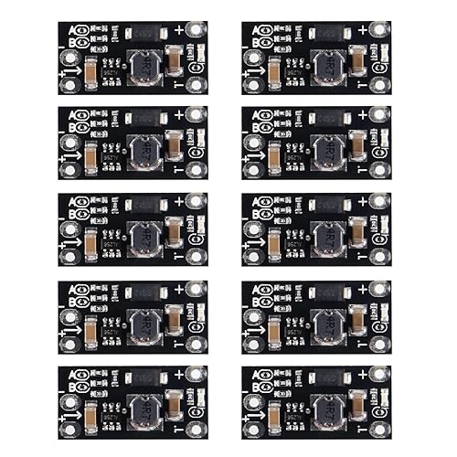 DIANN 10pcs 3.7V to 5V 8V 9V 12V Mini DC-DC Boost Module Step Up Board with LED Indicator for Electronic DIY