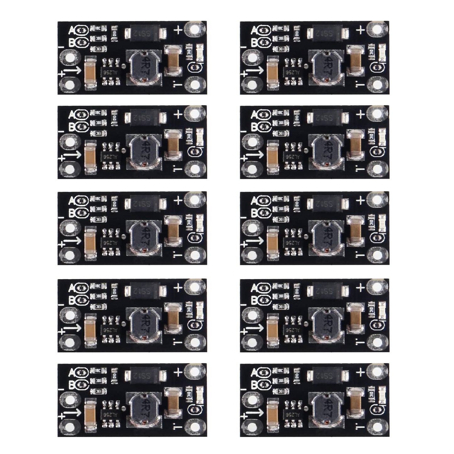 DIANN 10pcs 3.7V to 5V 8V 9V 12V Mini DC-DC Boost Module Step Up Board with LED Indicator for Electronic DIY