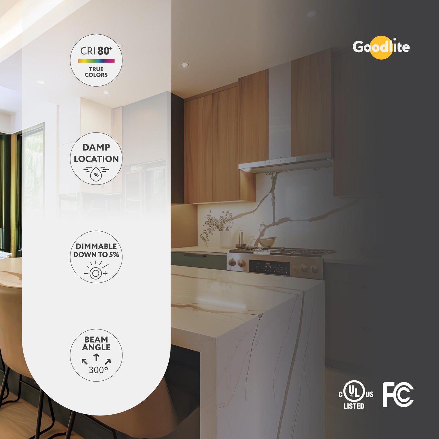 Goodlite G-83425 2W Led G9 Dimmable 120V 200 Lumens 300 Degree Beam Angle, 30W Equal T9 Light Bulb, 5000K Super White Clear Ul Listed…
