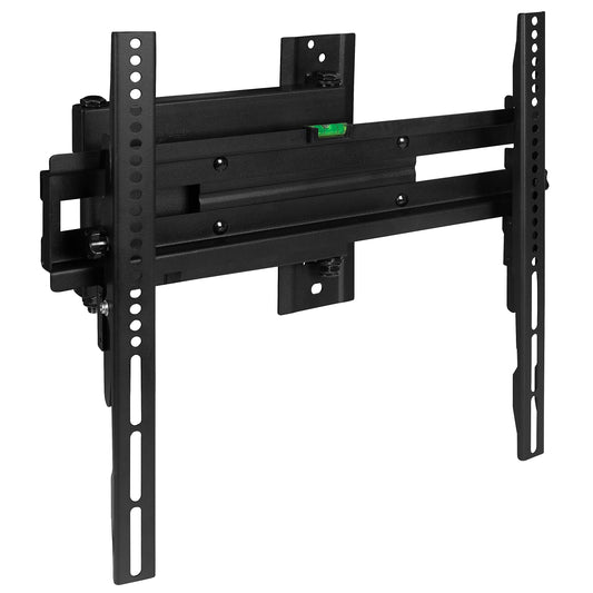 Flash Furniture FLASH MOUNT Full Motion TV Wall Mount - Built-In Level - Max VESA Size 400 x 400mm - Fits most TV's 32" - 55" (Weight Cap 55LB)
