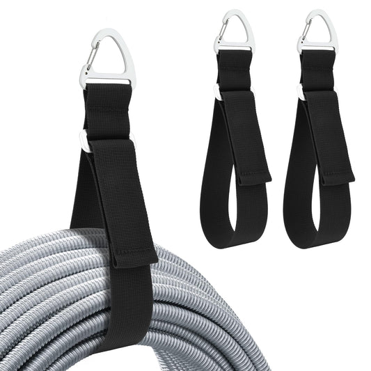 2 Packs Easy Released Adjustable Extension Cord Organizer Holder, Hose Rope Storage Straps Wrap for RV Shed Workshop Garage Organization, Gadgets