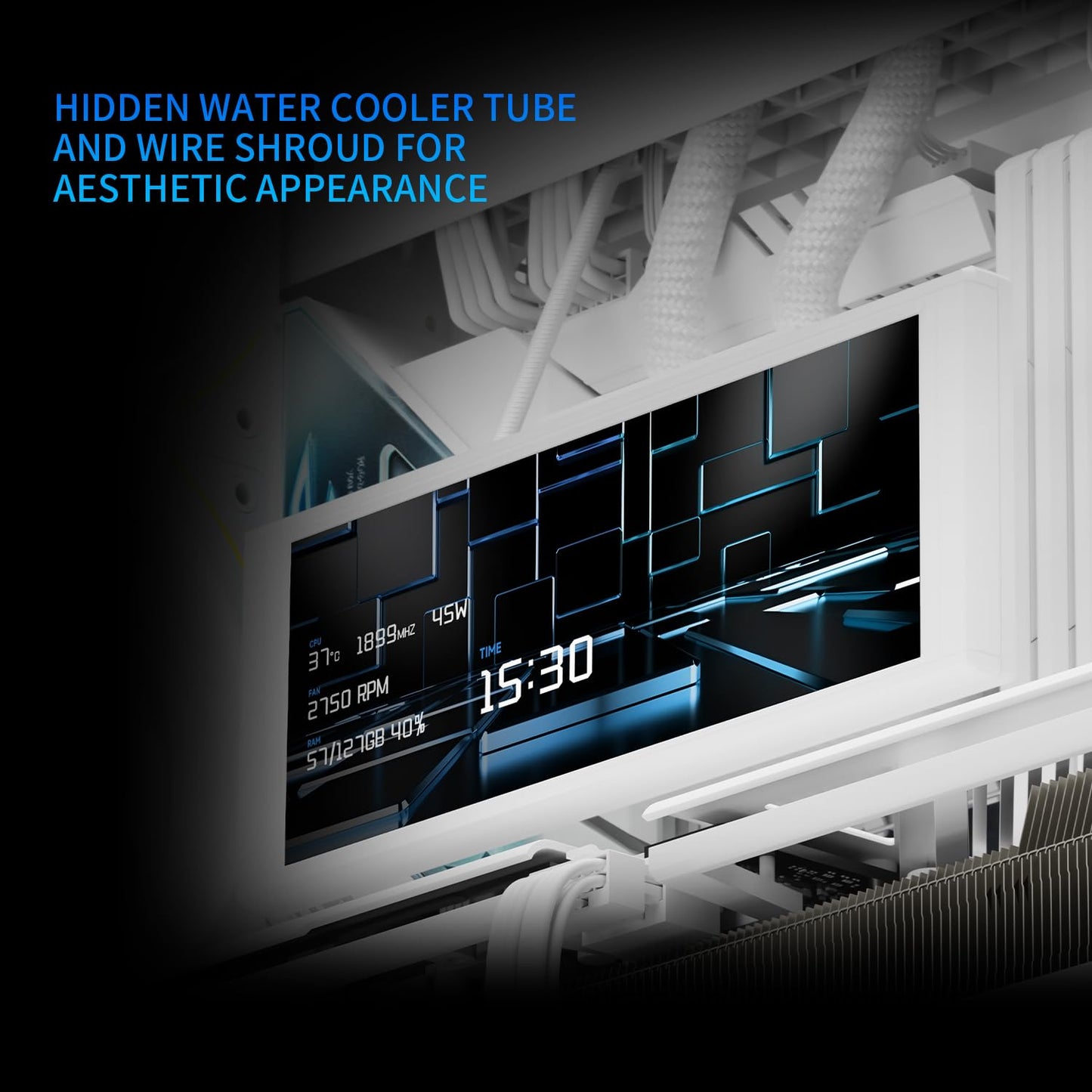 Thermalright A70 White ATX Gaming Case Three-Sided Column-Free Glass 8 CPU Fan Slots + Four-Way Airflow Tool-Free Quick Release Vertical Graphics Card
