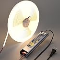 BENLUN 24V COB LED Strip Lights 65.6ft Kit, 4000K Natural White Cuttable Adhesive 480LEDs/M CRI 90+ LED Tape Light with Power Supply for Bedroom