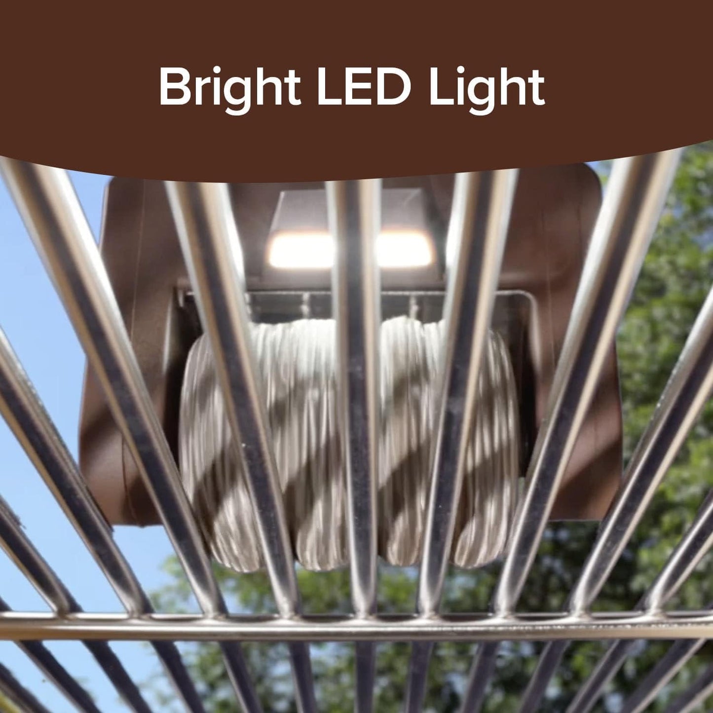 HorsePower Giddy Up Grill Cleaner – Cordless Rechargeable BBQ Tool with 350 RPM Stainless Roller & LED Light, As-Seen-On-TV