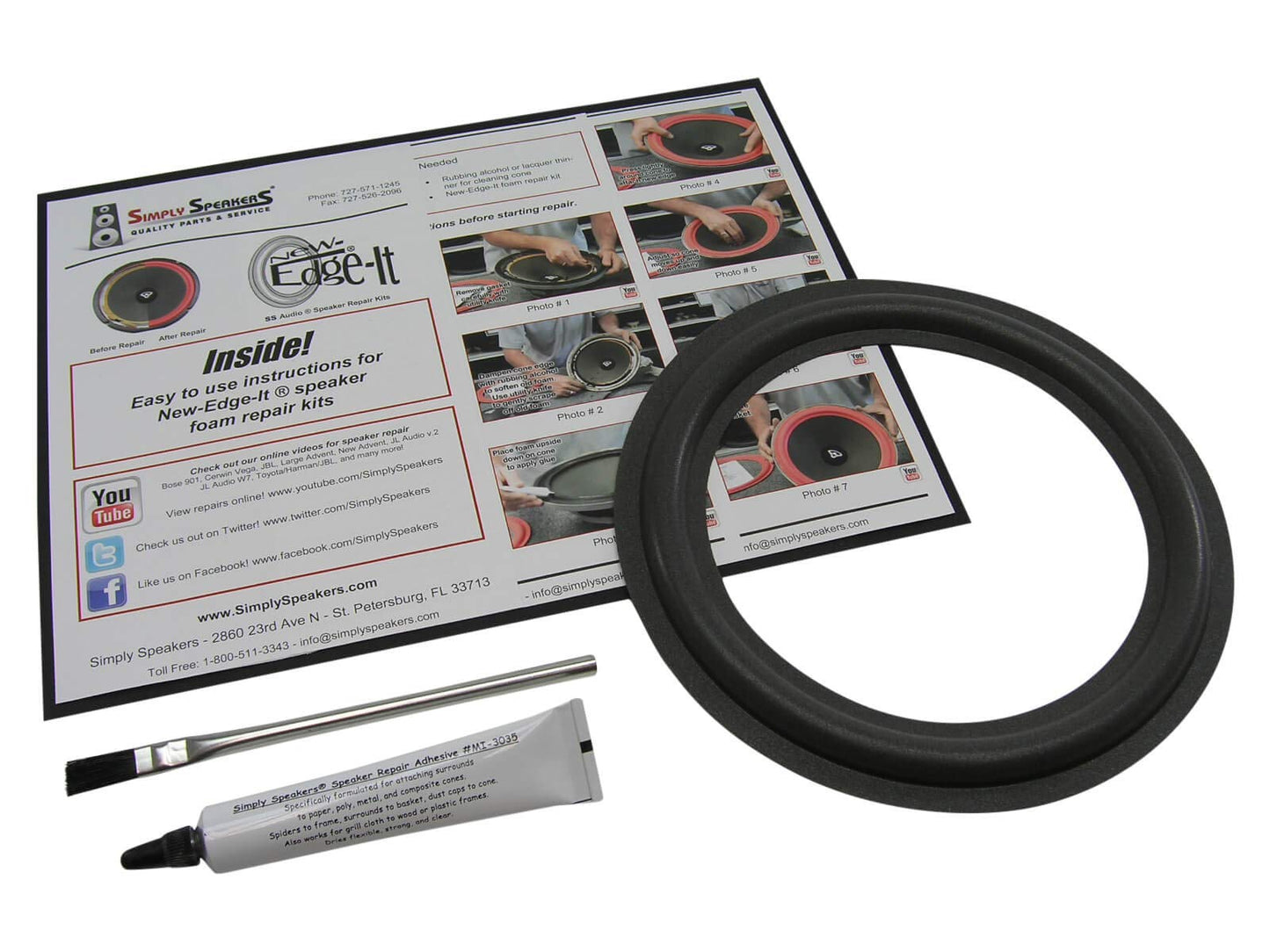Velodyne 8 Inch Subwoofer Foam Speaker Repair Kit FSK-8-1 (Single)