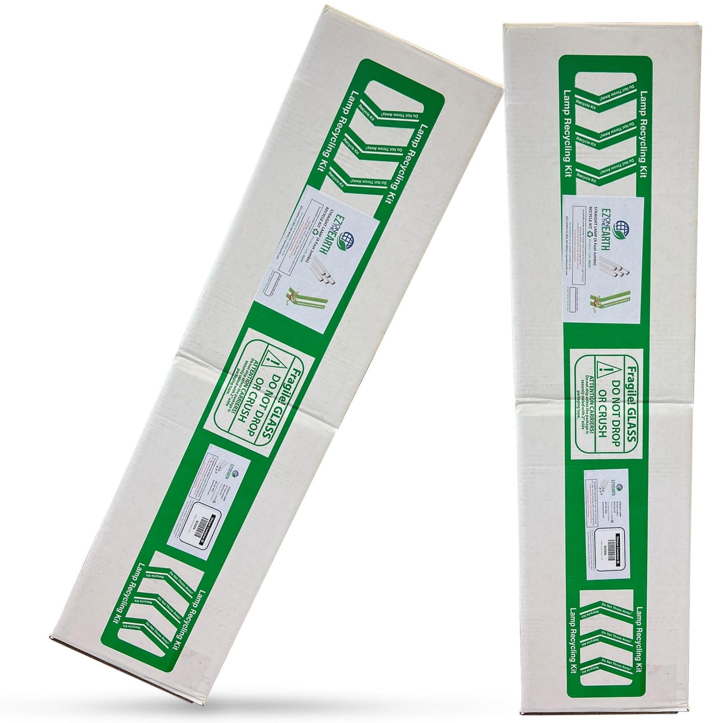 EZ on the Earth - Recycling Box for Straight Lamps - Prepaid | Mail Back Recycle Kit that Holds up to 61 x T12 Tube Lights or 132 x T8 Fluorescent