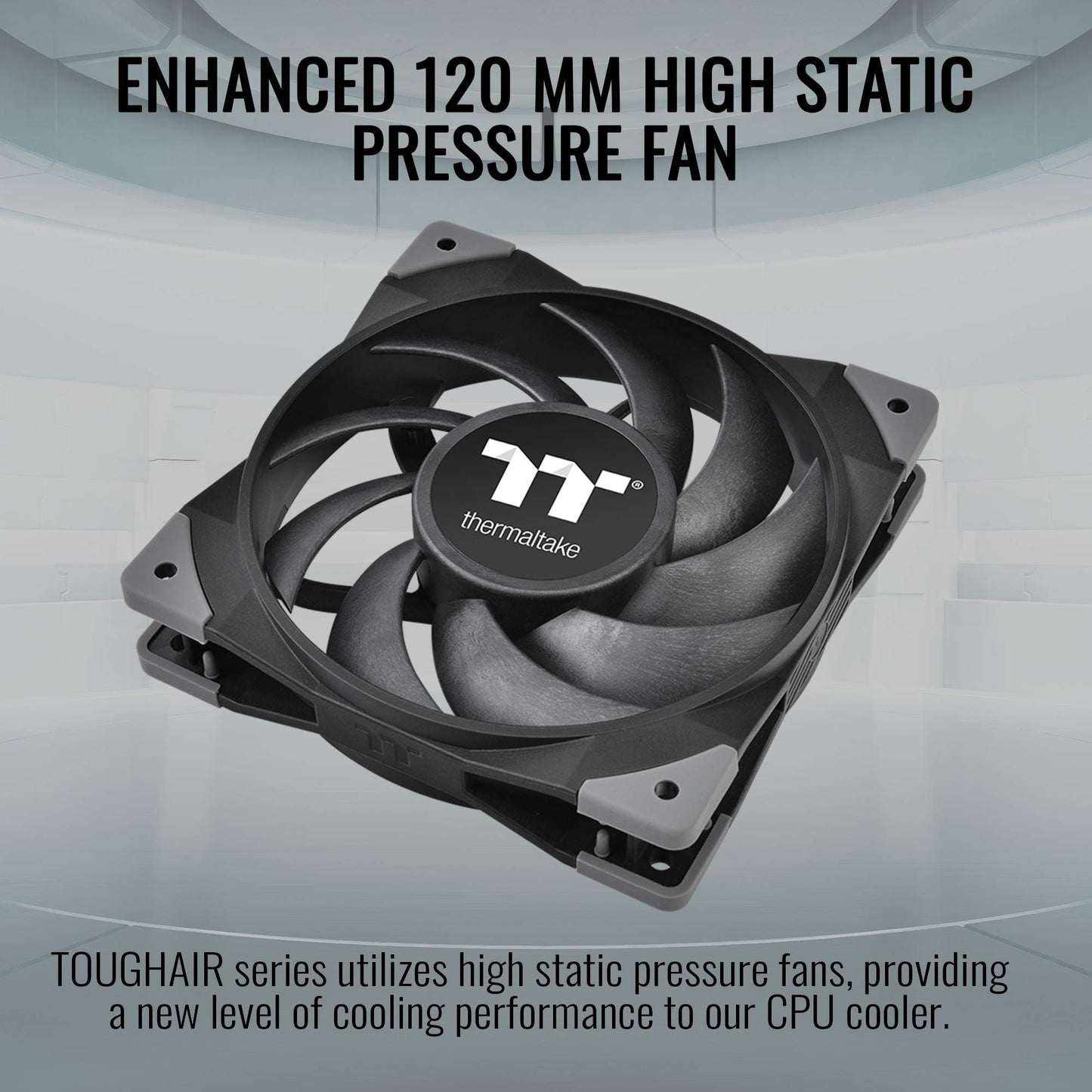 Thermaltake TOUGHAIR 110 140W TDP Top Flow CPU Cooler, Intel/AMD Universal Socket (LGA 1700/1200), 120mm 2000RPM High Static Pressure PWM Fan