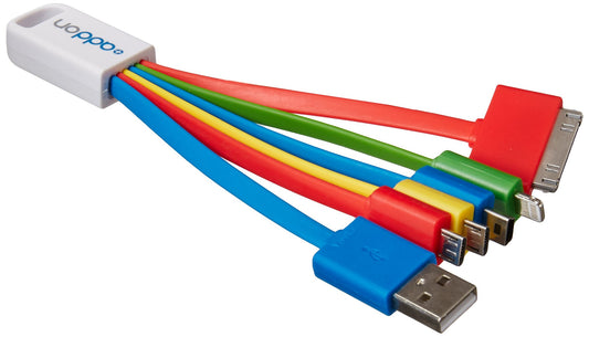 Add-On Computer 8cm 5-in-1 USB 2.0 (A) to 30-Pin, Micro-USB & USB-Mini5B Charger (USB5IN1CHARGER)