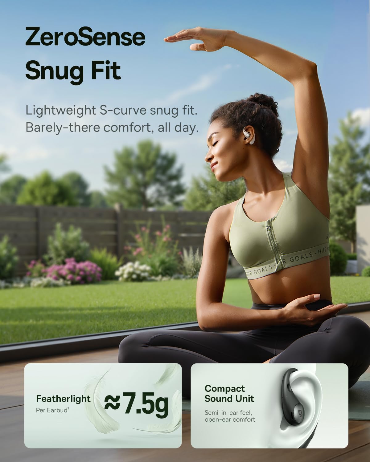 Baseus Eli Sport 2 Open-Ear Headphones Wireless Earbuds,Secure Earhook Sport Design,Ultra-Comfort,4-Mic Clear Calls, IP57 Waterproof,45H Play…