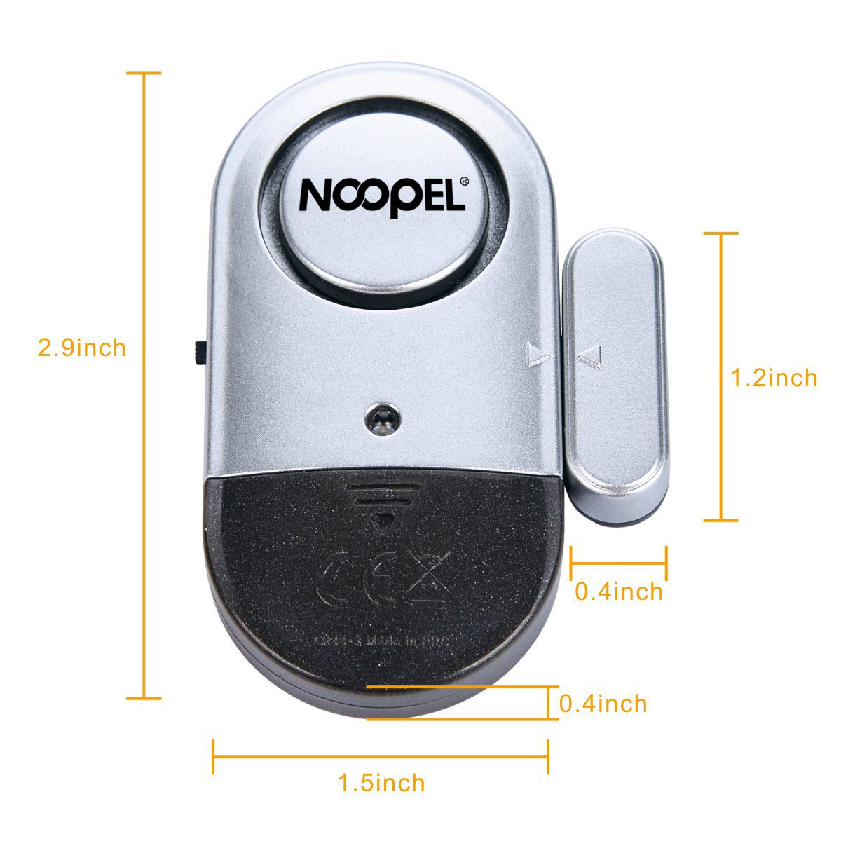 Door Alarms for Kids Safety, 120dB Loud Window Alarms for Home Security, Pool Alarm Door Alarm Sensor for House Hotel Apartment Sheds Caravans, 2 Pack
