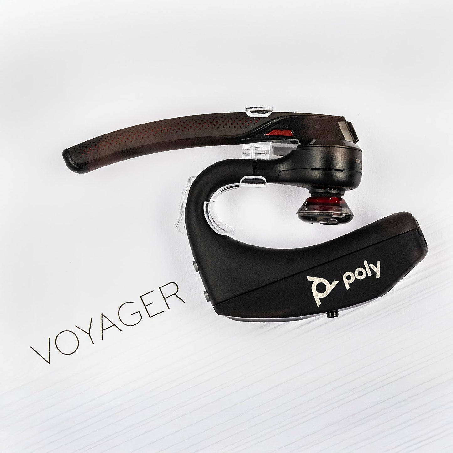 Poly Voyager 5200 Wireless Headset (Plantronics) - Single-Ear Bluetooth Headset w/Noise-Canceling Mic Bundle Including: Goby Labs Mic Cleaner