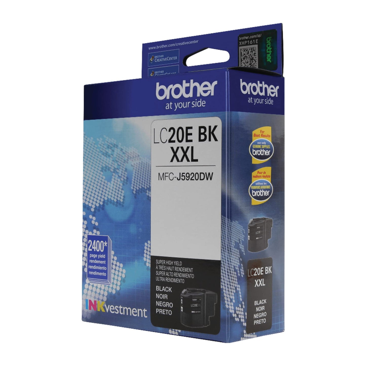 Brother LC20 Black Extra-High-Yield Ink Cartridge, LC20EBKS Environmental Program