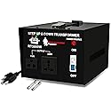 ROCKSTONE POWER 3000 Watt Voltage Converter Transformer - Heavy Duty Step Up/Down AC 110V/120V/220V/240V Power Converter - Circuit Breaker Protection…