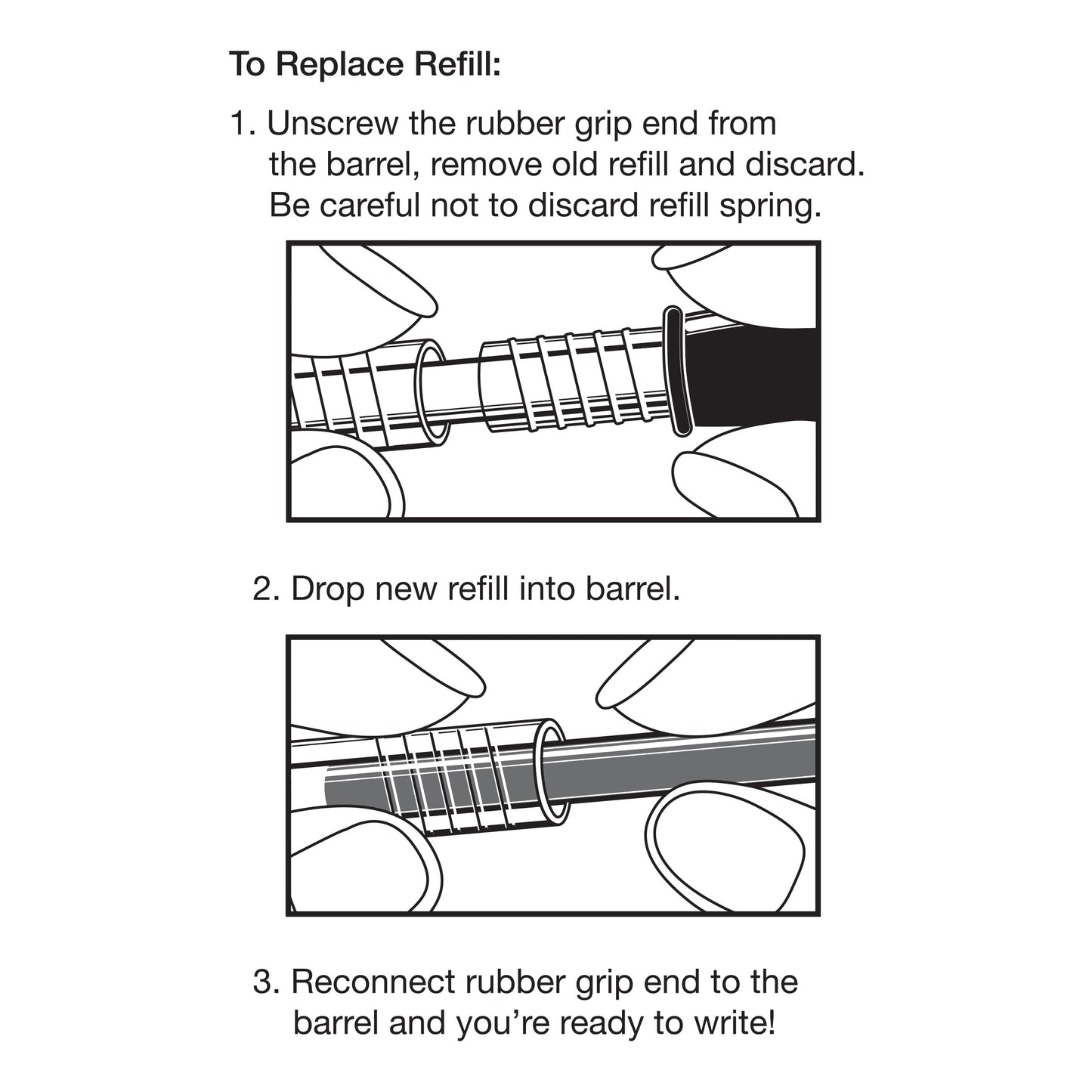 Pilot, G2 Gel Ink Refills, Fine Point 0.7 mm, G2 Pen Refills, Black, Pack of 2