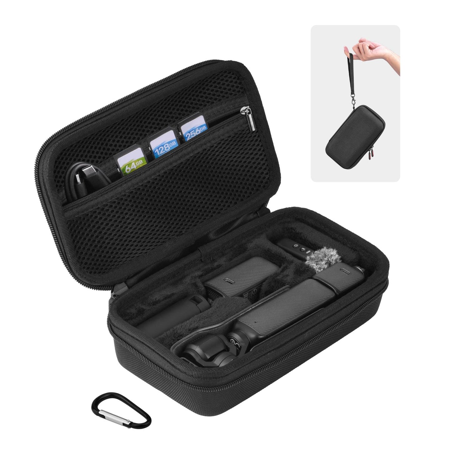BRDRC Osmo Pocket 3 Case, For Xtra Muse Portable Carrying Bag Protective Hard Storage Bag for DJI Osmo Pocket 3 Creator Combo/Xtra Muse Camera