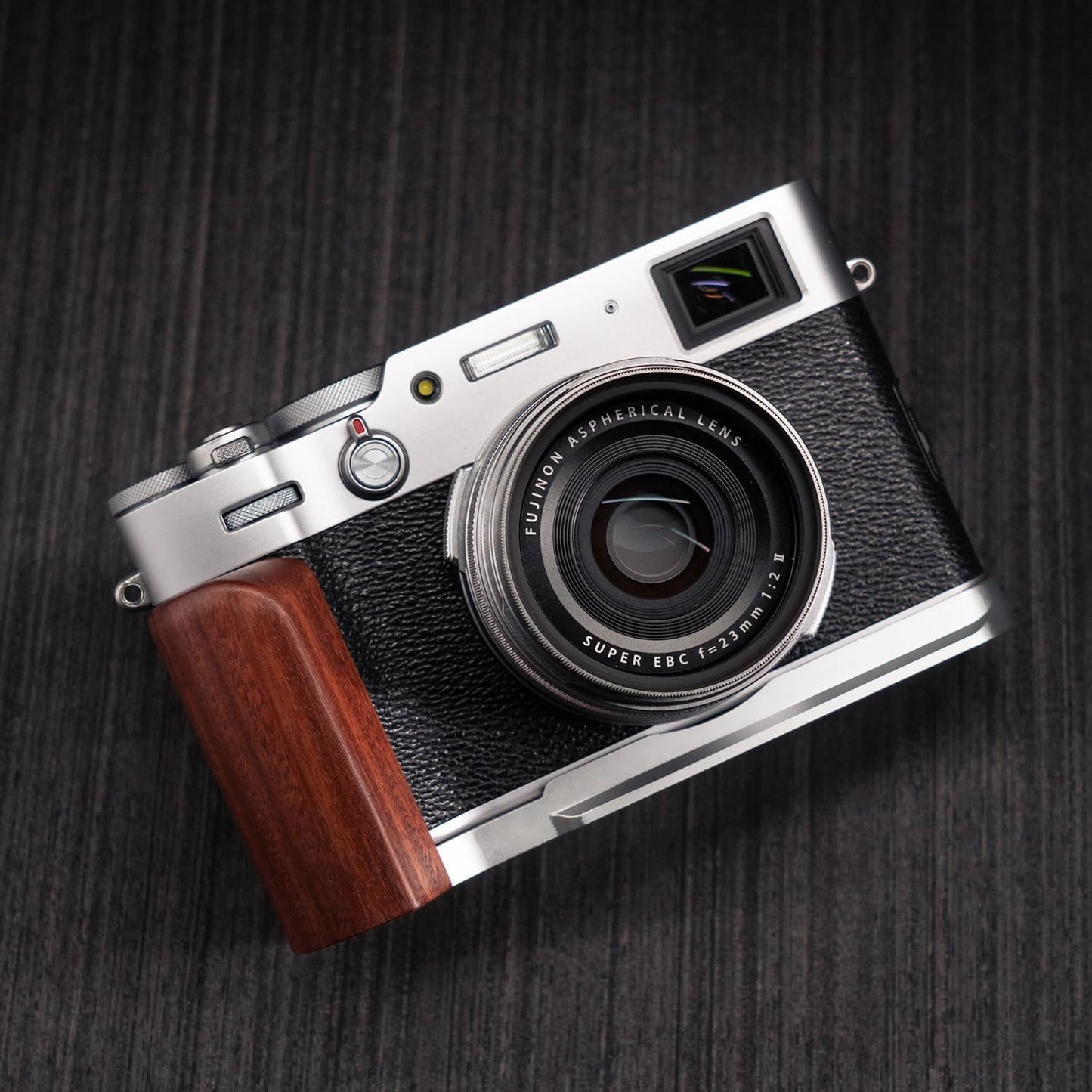 Iborrys L-Shaped Camera Handle ?Compatible with FUJIFILM X100VI Camera ?Precious Vintage Solid Wood Camera Grip | Handcrafted by Experienced Artisans